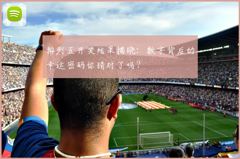 排列五开奖结果揭晓：数字背后的幸运密码你猜对了吗？